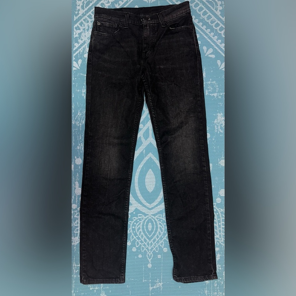 Men’s Black Levi’s Slim Straight Jeans